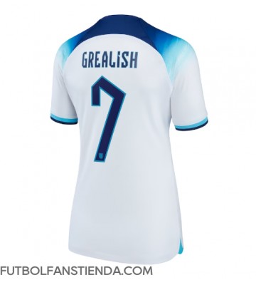 Inglaterra Jack Grealish #7 Primera Equipación Mujer Mundial 2022 Manga Corta